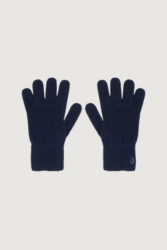 Blue merino wool gloves COLMAR