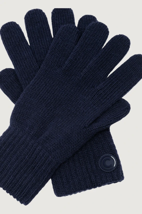 Blue merino wool gloves COLMAR