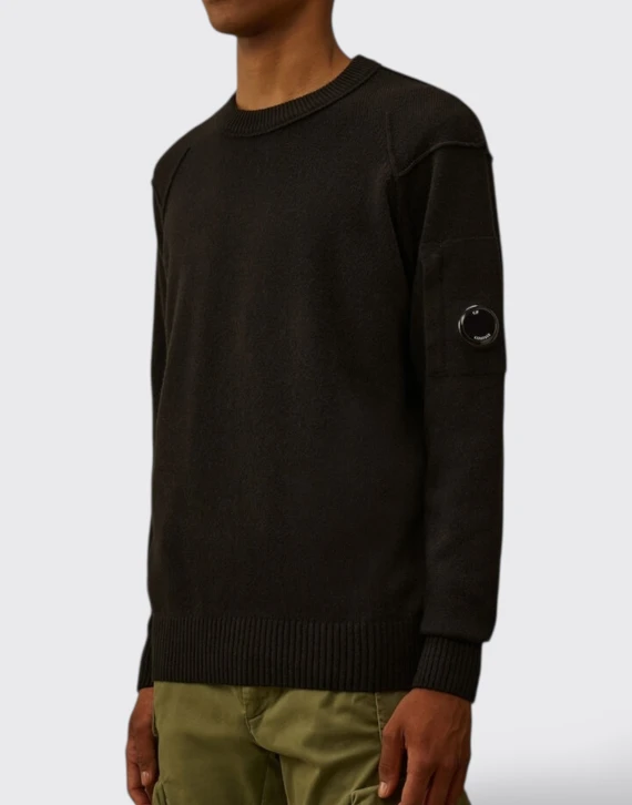 Black virgin wool sweater CP COMPANY