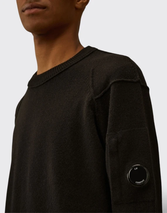 Black virgin wool sweater CP COMPANY