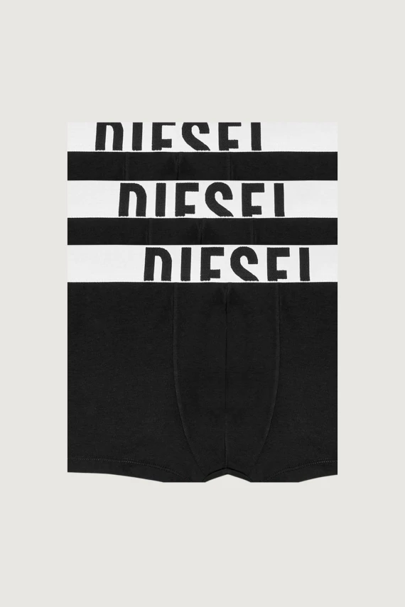 Boxer aderenti neri in cotone stretch DIESEL