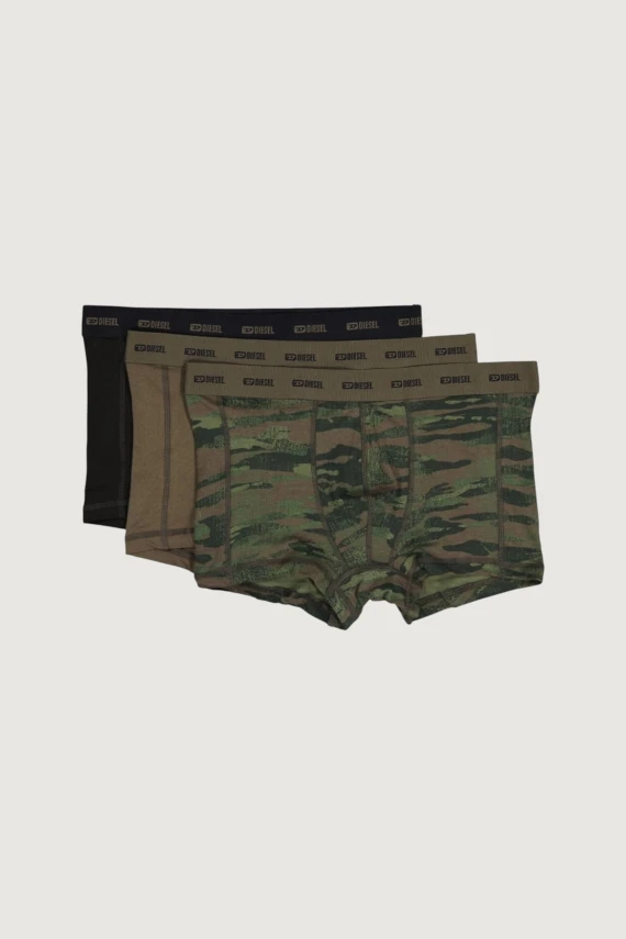 Boxer aderenti 3-pack mimetico e nero