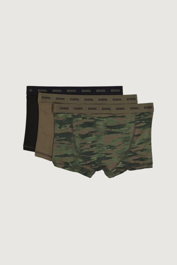 3-pack boxer briefs in camo and black DIESEL