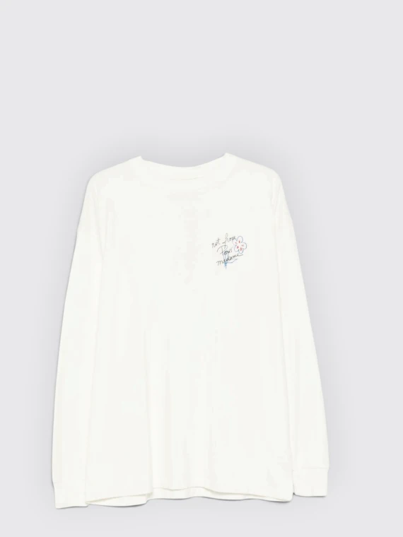 Esquisse Slogan Long-Sleeve T-Shirt DRòLE DE