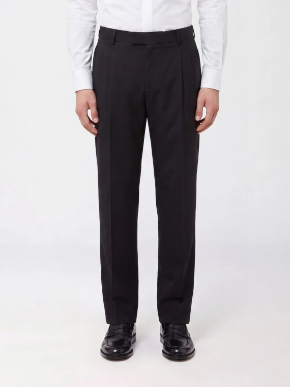 Black wool trousers DRòLE DE
