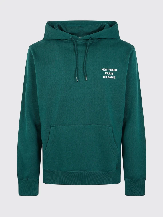 Green cotton hoodie DRòLE DE