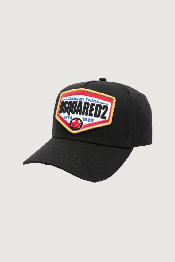 Cappellino baseball in gabardine di cotone nero