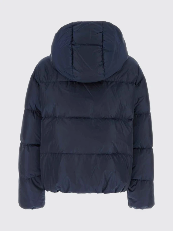 Giacca imbottita blu navy con cappuccio rimovibile DSQUARED2