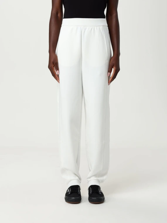 Pantaloni bianchi a gamba ampia