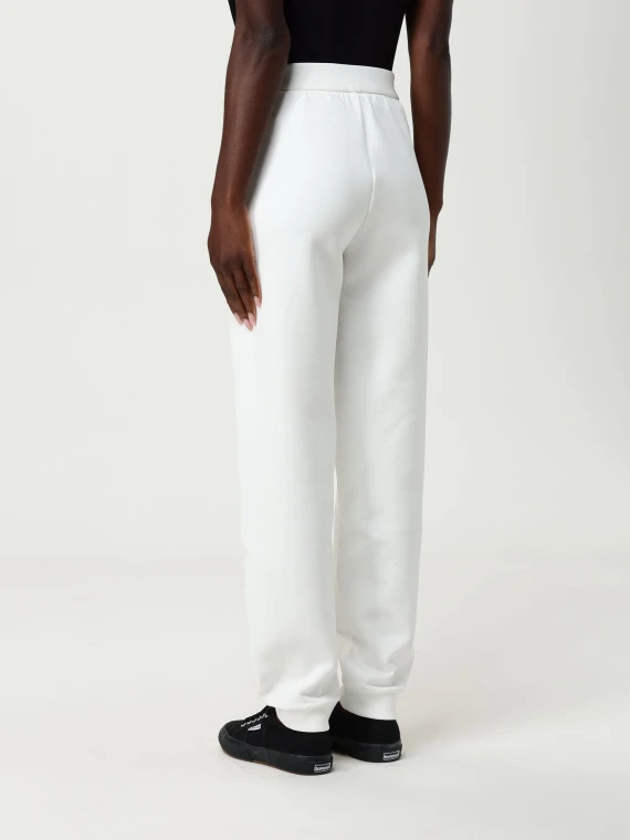 White wide-leg trousers EMPORIO ARMANI