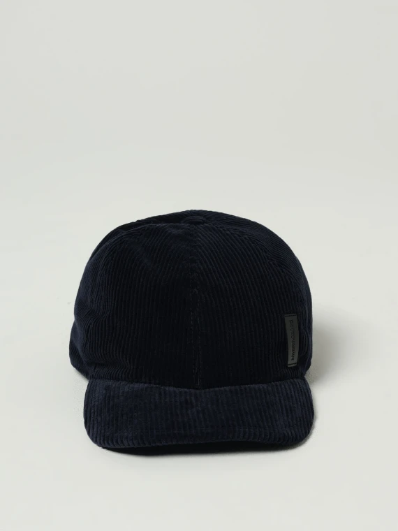 Dark blue cotton baseball cap EMPORIO ARMANI