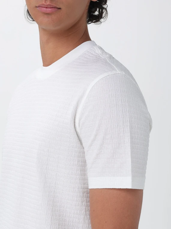 T-shirt in cotone bianca EMPORIO ARMANI