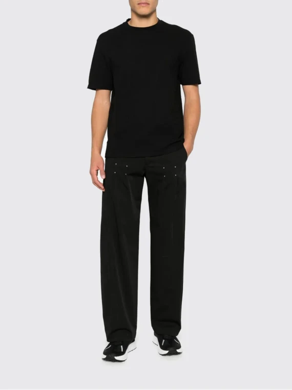 T-shirt nera in cotone EMPORIO ARMANI