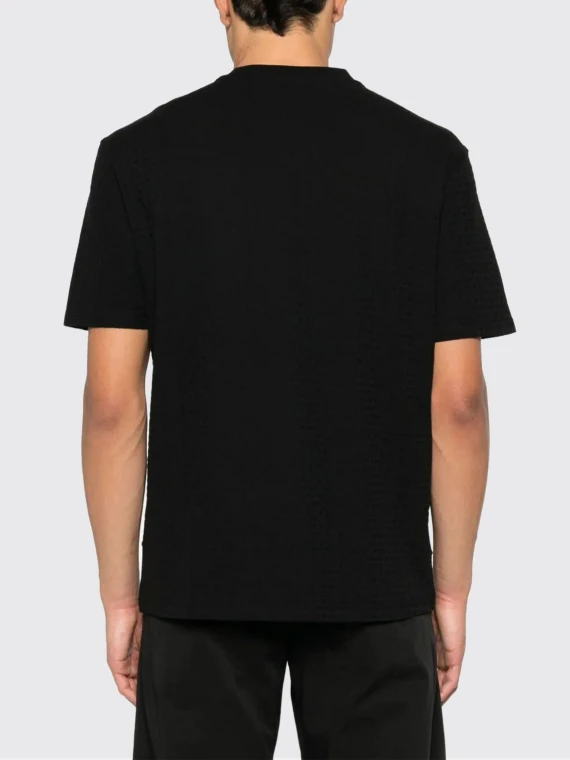 T-shirt nera in cotone EMPORIO ARMANI