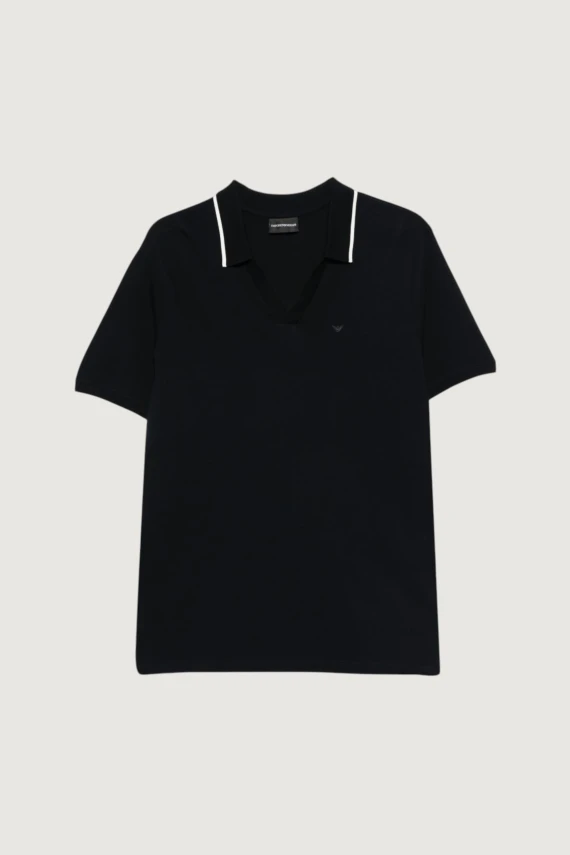 Polo in cotone blu scuro