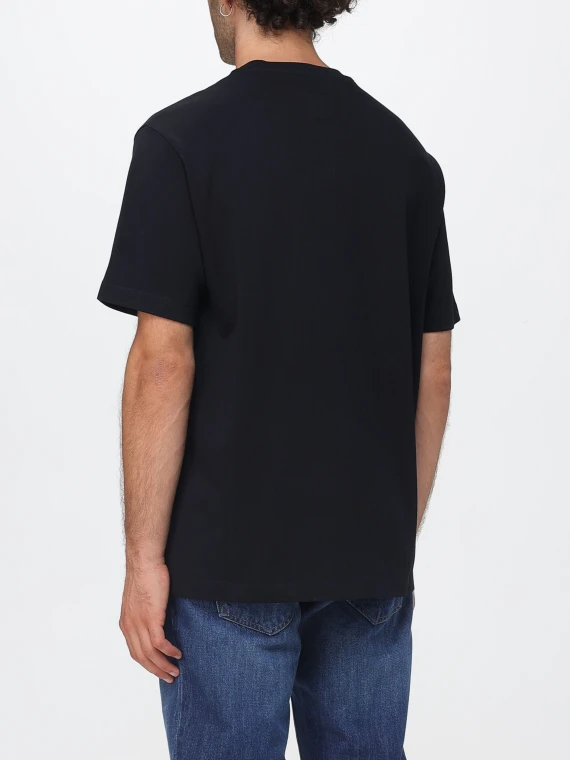 T-shirt nera in cotone EMPORIO ARMANI