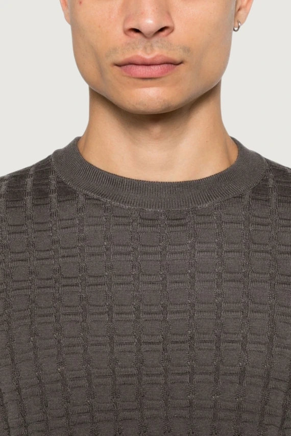 Pullover grigio antracite EMPORIO ARMANI