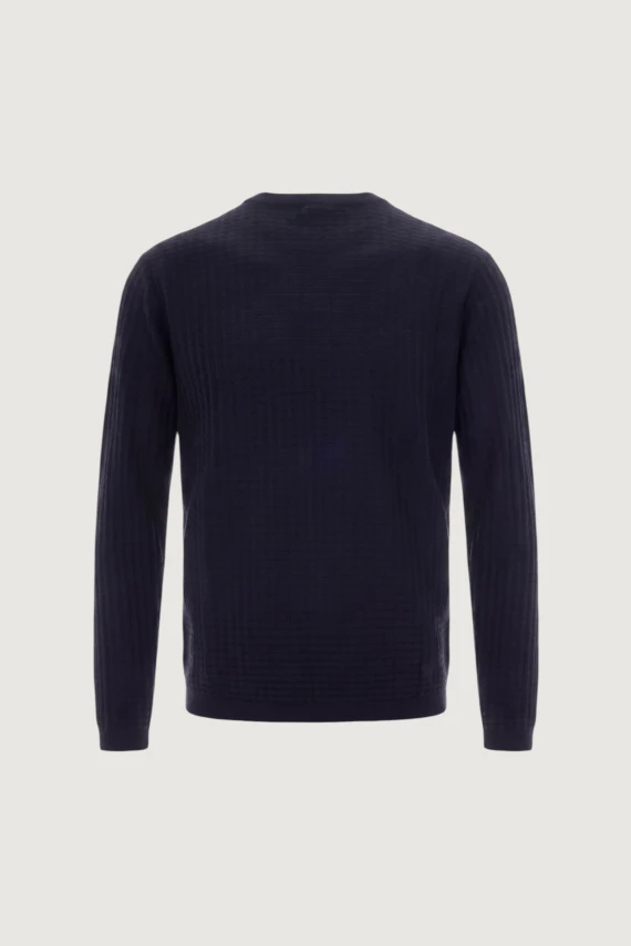 Maglione blu navy a girocollo EMPORIO ARMANI