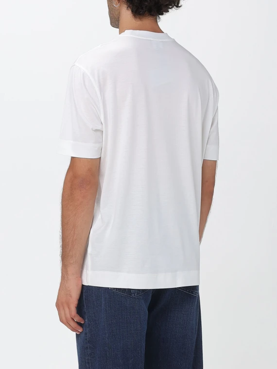 T-shirt bianca con logo centrale EMPORIO ARMANI