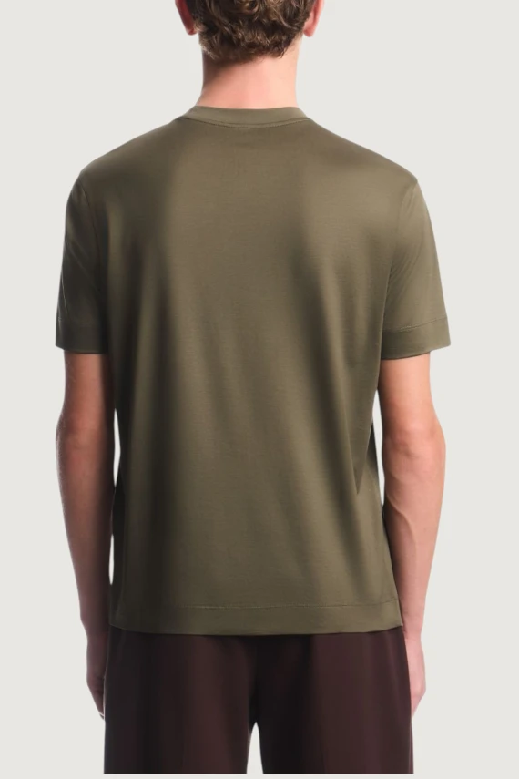 T-shirt verde bosco con logo EMPORIO ARMANI