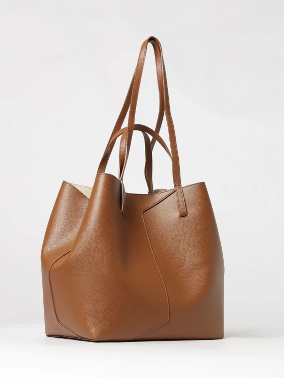 Beige cow leather shopping bag EMPORIO ARMANI