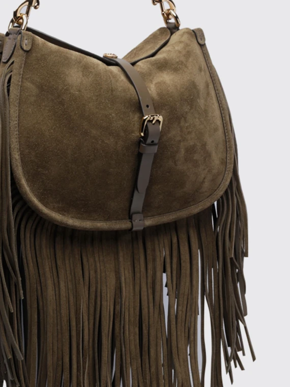 Borsa crossbody in pelle di vitello con frange ETRO DONNA