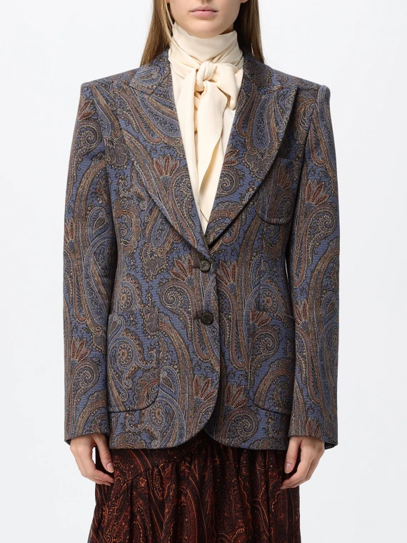 WOMEN'S FITTED JACKET WITH PEAK LAPEL ETRO DONNA