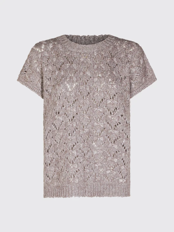 OVERSIZED SWEATER WITH FLAP SLEEVES IN PADDED PUNT YARN Fabiana Filippi