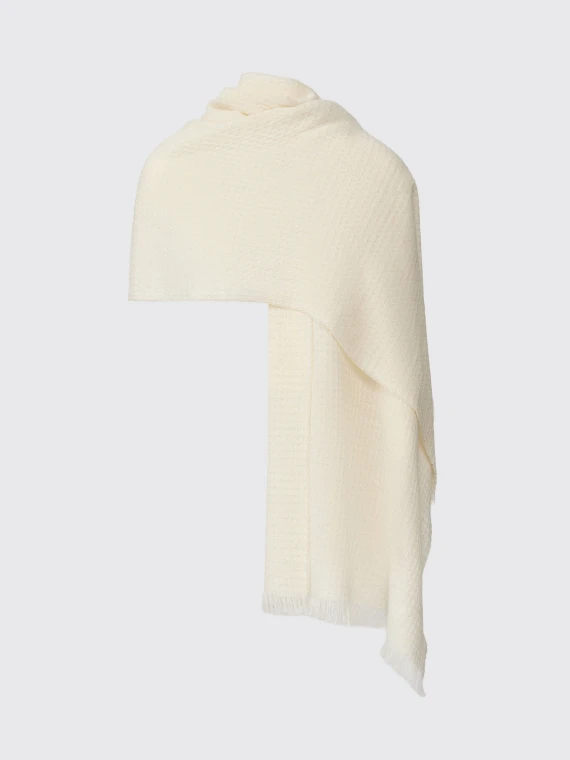 SCIARPA IN MISTO LANA CASHMERE CON LUREX
