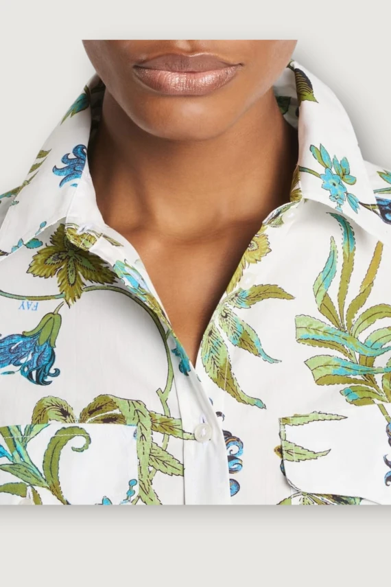 SHIRT M SHORT FLOWER PRINT Fay
