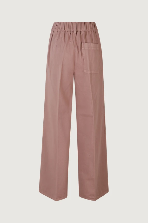 FLUID COTTON TWILL LOOSE PANT