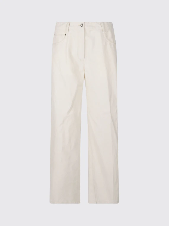 5-pocket denim flock pants FORTE_FORTE