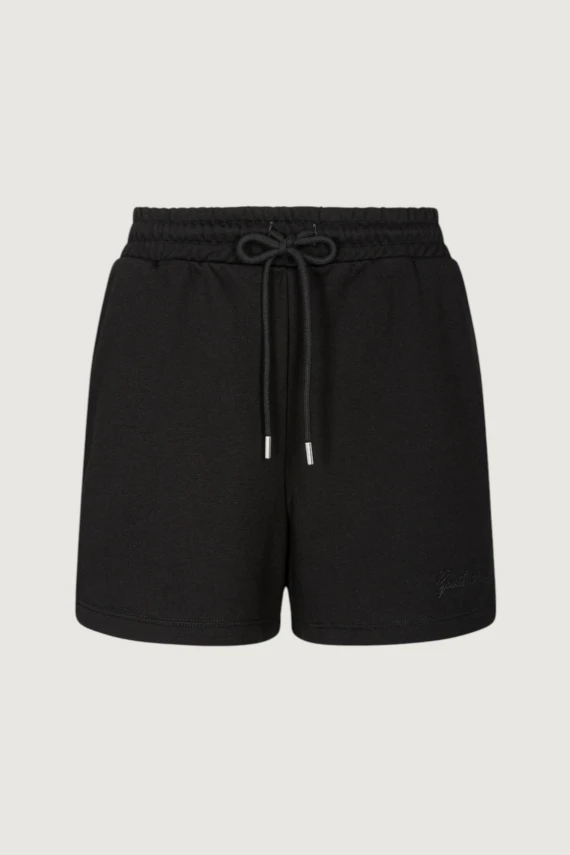 PLUSH SHORTS WITH MATCHING EMBROIDERY