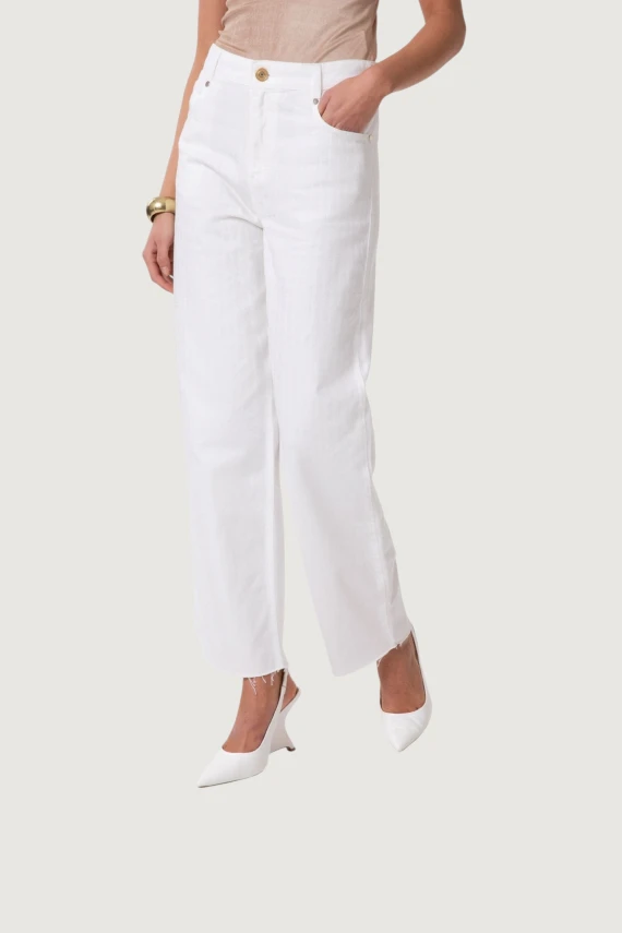 STRAIGHT JEANS WITH RHINESTONES