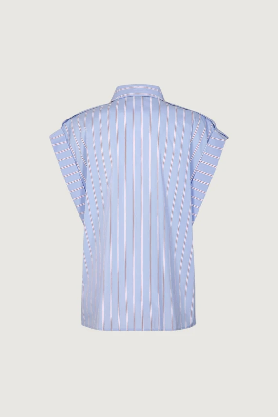 COTTON STICK KIMONO SLEEVE SHIRT