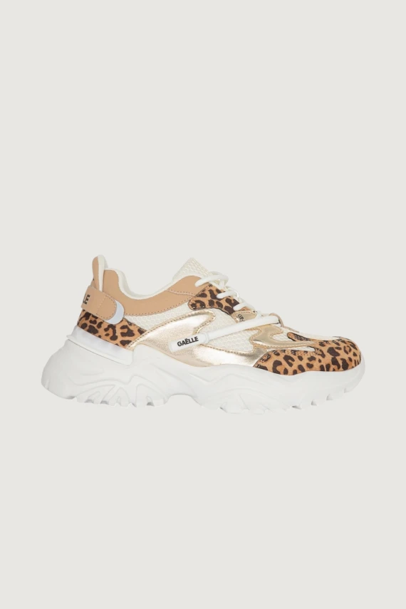 SNEAKERS RUNNING IN MESH CON INSERTI ANIMALIER