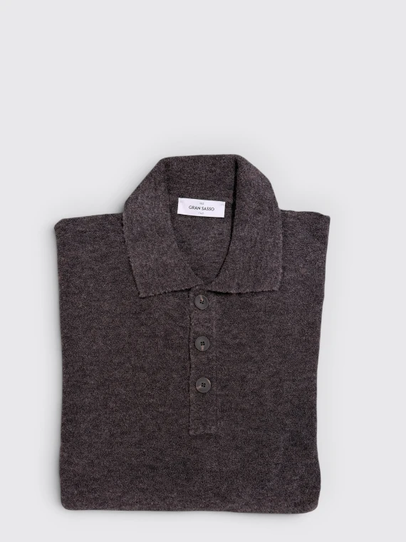 Dark grey polo GRS