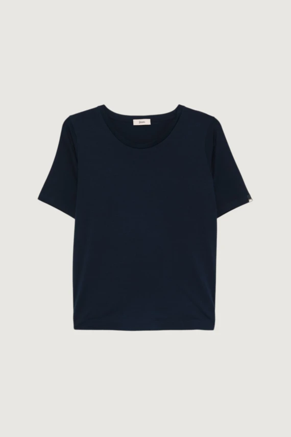 T-shirt in cotone blu