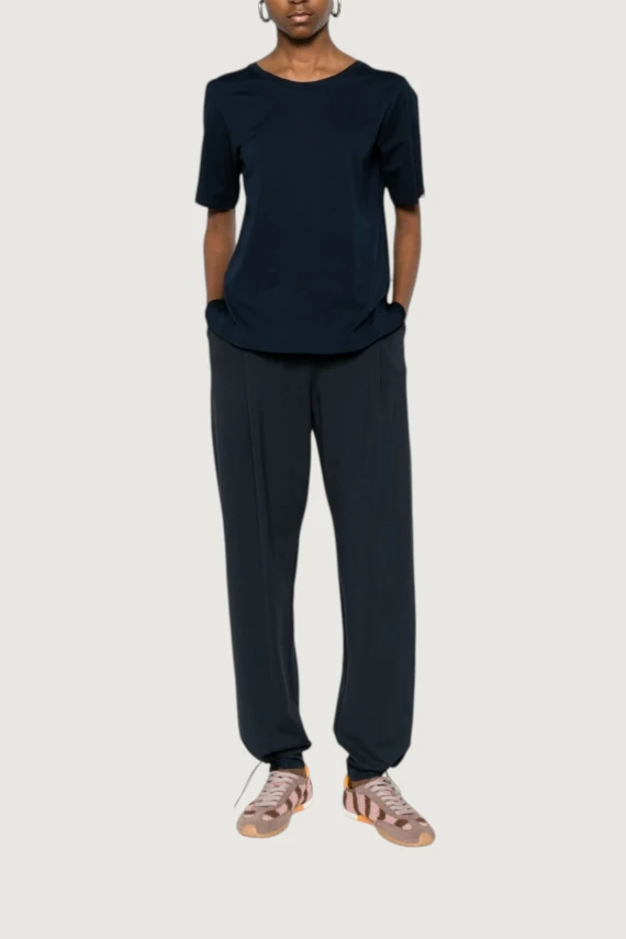 T-shirt in cotone blu HERNO
