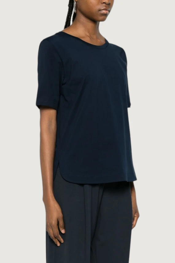 T-shirt in cotone blu HERNO