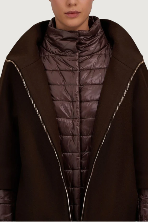 Cappotto corto in lana vergine marrone HERNO