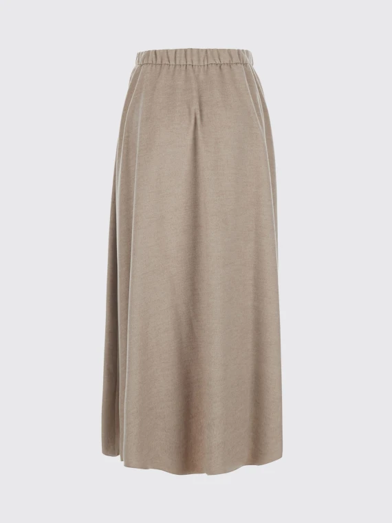Gonna lunga beige con coulisse HERNO