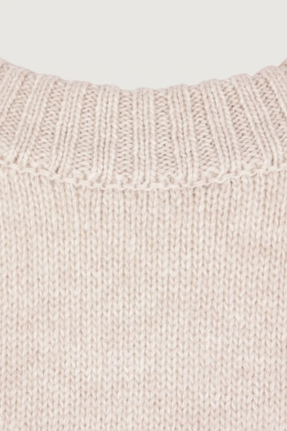 Maglione in lana beige chiaro HERNO