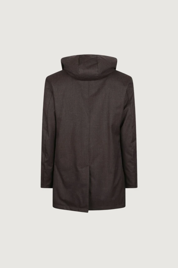 Brown hooded coat HERNO