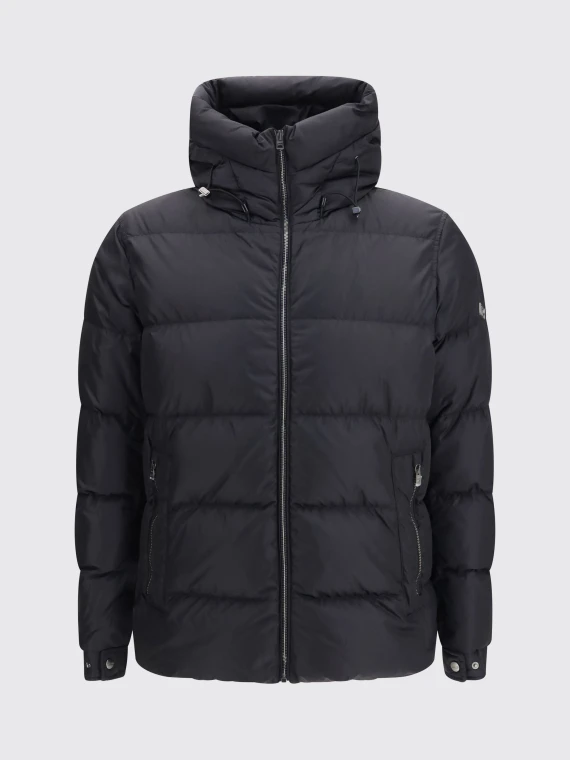 Black hooded down jacket HERNO