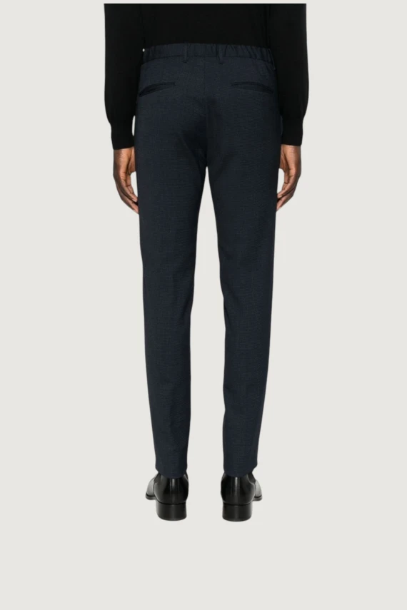 Pantalone blu a gamba dritta INCOTEX RED