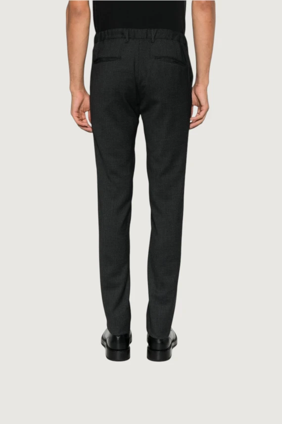 Pantalone lungo antracite in misto lana INCOTEX RED