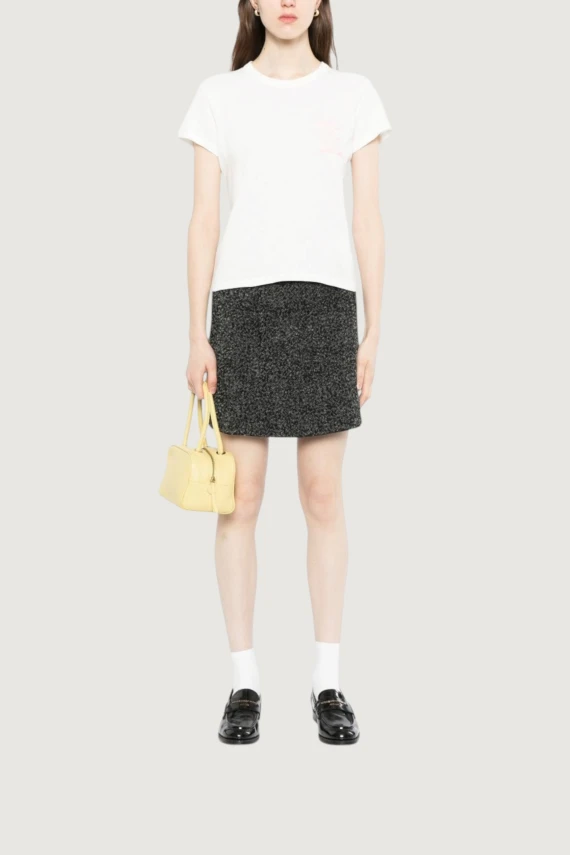 T-shirt bianca in cotone con stampa grafica Kenzo