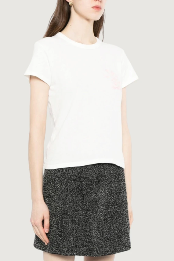 T-shirt bianca in cotone con stampa grafica Kenzo