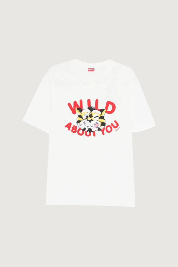 White graphic print T-shirt Kenzo